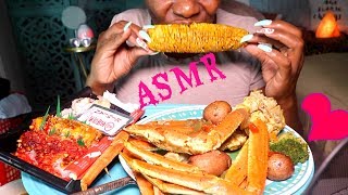 SUSHI MUKBANG ASMR Eating Seafood Boil Lip SmackingSPICY [upl. by Renferd119]