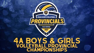 ASAA 4A Boys amp Girls Volleyball Provincials  Saturday PM LT BAM [upl. by Idalia]