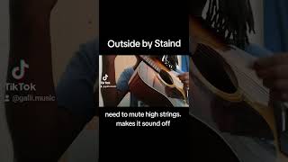 Outside by Staind progress video staind acousticcover guitar [upl. by Jamilla]