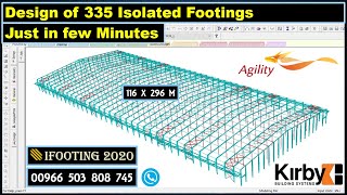 Design of 335 Isolated Footings Just in few Minutes [upl. by Trinette]