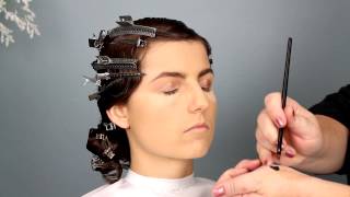 1920s Bridal Hair and Makeup Tutorial [upl. by Glennie]