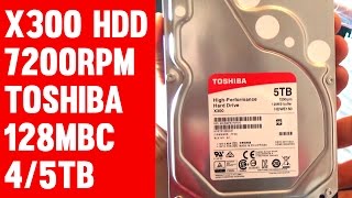 Toshiba X300 4TB5TB Budget Hard Drive Unboxing Benchmark Noise [upl. by Ime]