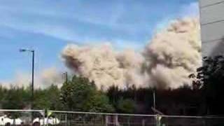 Demolition of Stirlingfauld Flats Gorbals Glasgow [upl. by Nyrek]