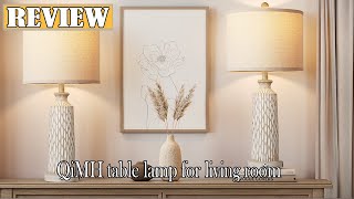 QiMH table lamp for living room Review  Very Practical and Stylish Table Lampss [upl. by Eliza507]