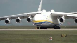 Antonov 225 Mriya Departs Manchester Airport 26th June 2013 [upl. by Sasnak]