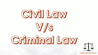 The difference between Civil Law and Criminal Law [upl. by Nahseez]