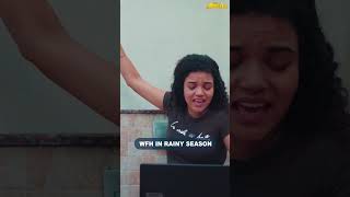 Rainy Season vanthale Work from Home kuduththuraanga comedy araathugirl entertainment funny [upl. by Nneb]