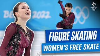 Figure Skating  Womens Free Skating  Full Replay  Beijing2022 [upl. by Neemsay]