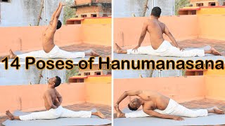 Hanumanasana yoga benefits precautions and variations [upl. by Twum]