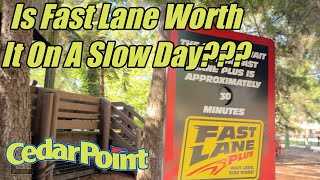 Cedar Point Fast Lane On A Slow Day \ Is It Worth It [upl. by Inar912]