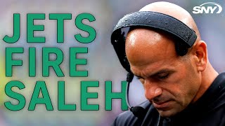 Robert Saleh fired as head coach of the New York Jets  SNY [upl. by Anuahsar]