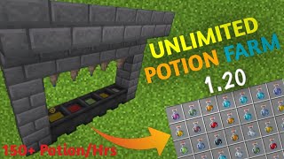 UNLIMITED POTION🧪 FARM HOW TO MAKE UNLIMITED POTION🧪 FARM IN MINECRAFT 120POCKETBEDROCK JAVA [upl. by Sulienroc]