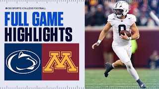 No 4 Penn State vs Minnesota FULL GAME HIGHLIGHTS  Big Ten on CBS [upl. by Mapel749]