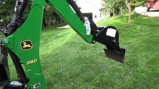 John Deere Backhoe Attachment Custom Scraper Blade  85 [upl. by Barstow]