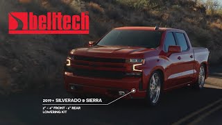 Belltech 2019 Silverado and Sierra 4quot6quot Lowering Kit [upl. by Ennairoc]