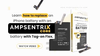 AmpSentrix Core with Tagon Flex  iPhone Battery Replacement [upl. by Arramat]