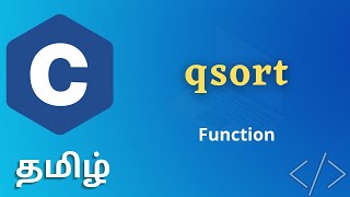 qsort Function In C Explained In Tamil  qsort CProgramming [upl. by Calderon756]