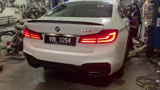 Bmw 530i G30 straight pipe [upl. by Mahalia]