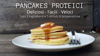 🍓🥞 Pancakes Proteici deliziosi e light 🥞🍓 [upl. by Goth942]