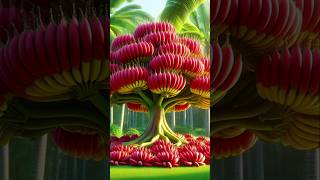 easy and fast way to grow banana tree with tree top with tomatoes satisfying farming garden [upl. by Bowra277]