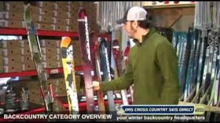 Backcountry Skis Boots amp Bindings Comparison Video by ORS Cross Country Skis Direct [upl. by Annairb]