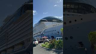 Icon of the Seas and Celebrity Eclipse docked at St Thomas iconoftheseas caribbeancruise cruise [upl. by Ervin]