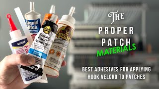 Best adhesives for applying hook velcro to patches [upl. by Oninotna760]