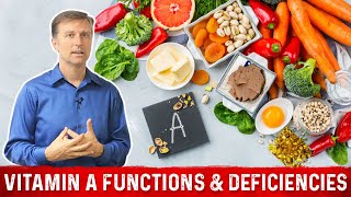 Vitamin A Sources Functions and Deficiencies – Dr Berg [upl. by Nahtannhoj]