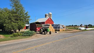 Cutting hay and making haylage [upl. by Darrill]