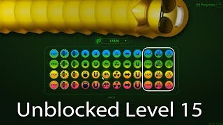 Wormaxio © Epic Wormaxio Golden Skin Unblocked Level 15 In Wormax io Free Online Gameplay ✓ [upl. by Aiker]