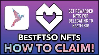 How to Claim BestFTSO NFT Rewards Songbird Delegation [upl. by Eirised]