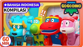 【GOGODINO EXPLORERS】EP0106  Kompilasi 01  Stegosaurus  Dinosaurus  Kartun Anak  GOGODINO [upl. by Yablon]