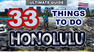 33 Amazing Things To Do and Eat in HONOLULU HAWAII The Ultimate Food Tour And Oahu Travel Guide [upl. by Odarbil]