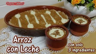 ARROZ CON LECHE con solo 3 ingredientes rápido fácil y muy delicioso [upl. by Toland855]