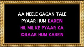 Aa Neele Gagan Tale Karaoke With Male Vocals Badshah  Hemant Kumar amp Lata Mangeshkar [upl. by Gothart183]