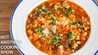 how to make EASY MINESTRONE SOUP [upl. by Sparke]