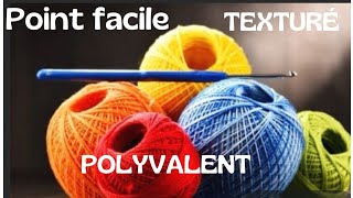 FAIRE un Point au CROCHET TEXTURÉ  💕😘crochet tutocrochet crochetlovers [upl. by Eelreveb857]