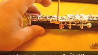 Oboe Adjustments 3 Bottom joint [upl. by Hicks699]