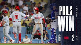 Phillies vs Dodgers Game Highlights 8624  MLB Highlights [upl. by Rosaline]