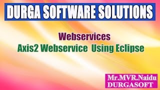 WebservicesAxis2 Webservice Using Eclipse [upl. by Chaing]