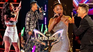 The Masked Singer All Nicole Scherzinger And Robin Thicke Performances [upl. by Manning220]