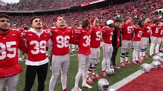 Buckeyes players and fans sing quotCarmen Ohioquot after big win over Indiana [upl. by Jairia]