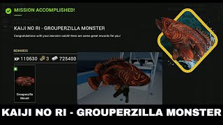 Fishing Planet Monster Fish Mission Kaiji No Ri Grouperzilla Monster [upl. by Nolyarb342]