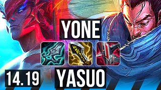 YONE vs YASUO MID  60k DMG 6 solo kills 4k comeback Godlike  EUW Master  1419 [upl. by Htaek]