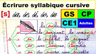 Cahier d’écriture  écrire les mots avec s son sou z  gs cp ce1 ce2 24 [upl. by Chandal]