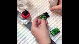 how to make a fused glass dichroic pendant [upl. by Jennifer150]