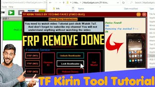 How to Use Tf Kirin Tool Full tutorial  Techno Fayez [upl. by Kernan]