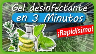 Hacer GEL DESINFECTANTE o ANTIBACTERIAL Casero con ÁLOE VERA en 3 MINUTOS Gel con Alcohol [upl. by Netta]