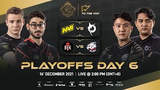 ENGLISH M3 Playoffs Day 6  MLBB World Championship 2021  Singapore [upl. by Yerffoj]