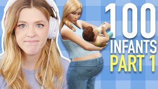 Can You Have 100 Babies In One Lifespan In The Sims 4  100 BABY CHALLENGE SPEEDRUN  Part 1 [upl. by Leibarg]